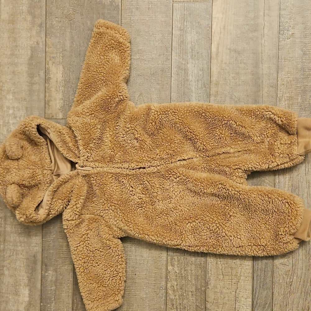 Brown Fleece Baby Onsie